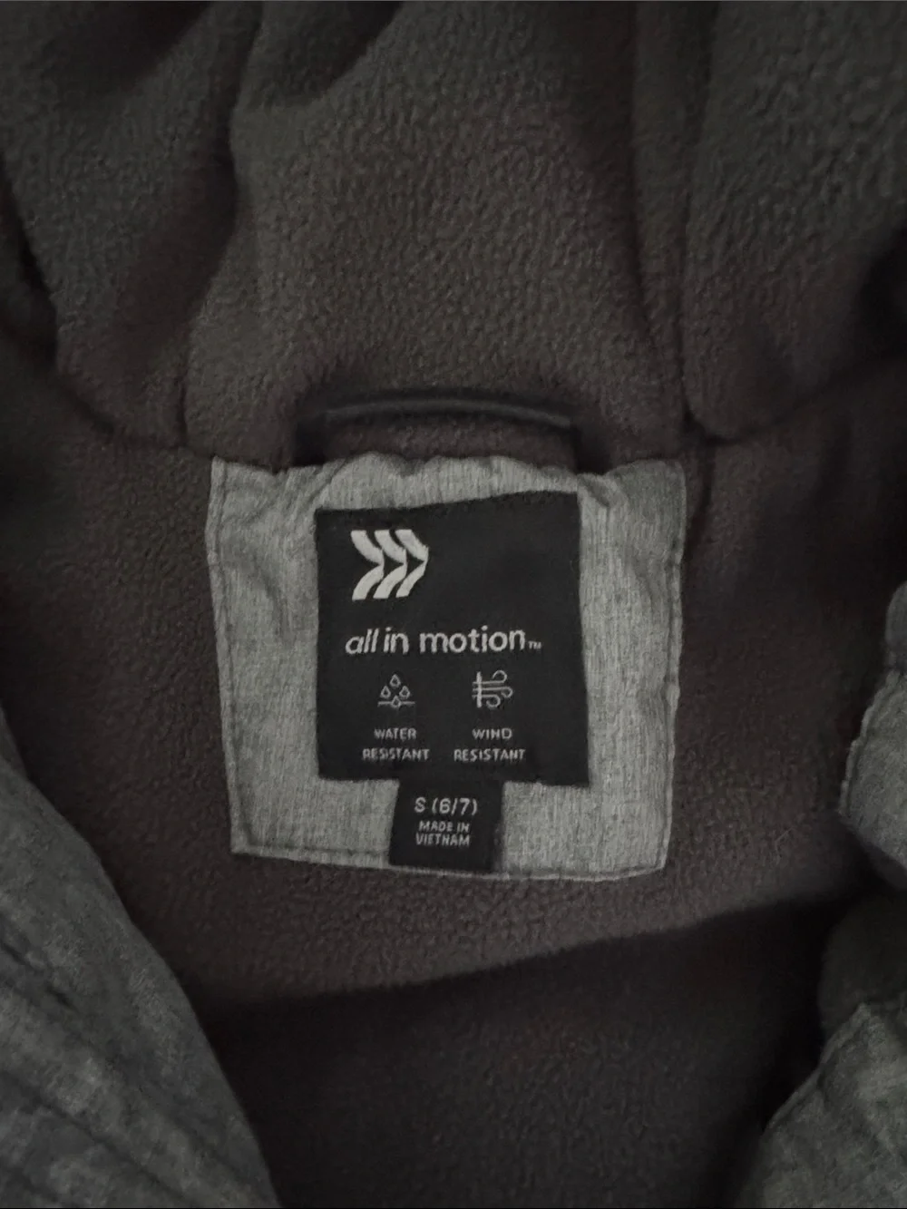all in motion Hooded Kids Puffer Jacket in Gray
